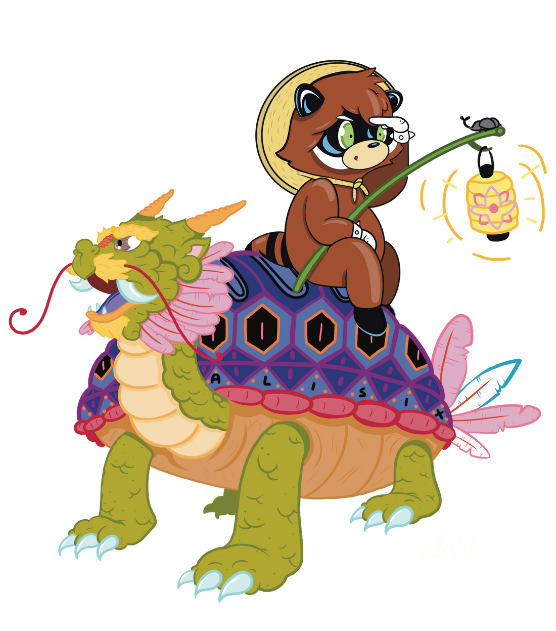 ALI SIX: Redefining the Tanuki Through Street Art – Totemo Merch