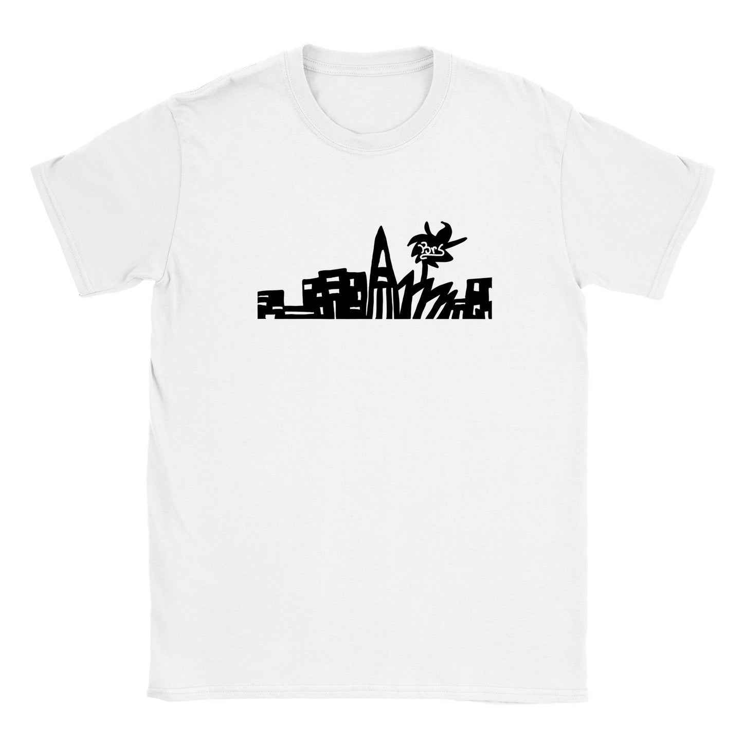 Krs - 東京シティ - ユニセックス クルーネック Tシャツ